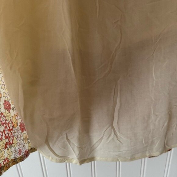 Free People Women Floral Mini Dress With Puff Sleeves & Smocked Detail Size M‎ - Picture 11 of 16